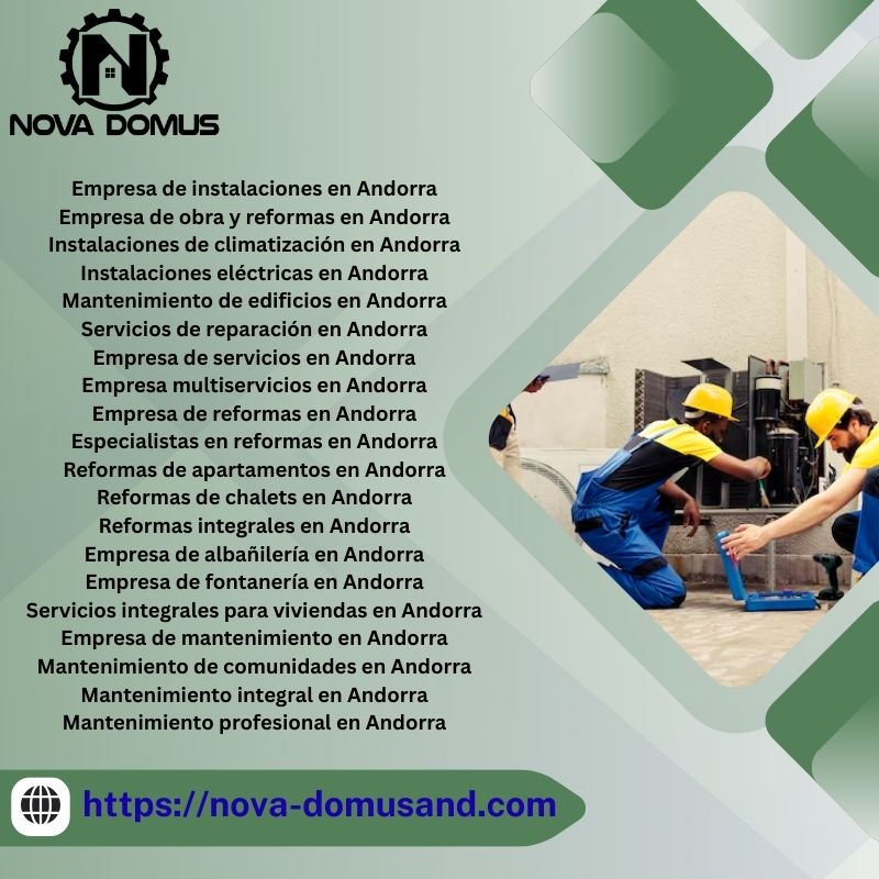 Empresa de servicios en Andorra para obras, reformas y mantenimiento